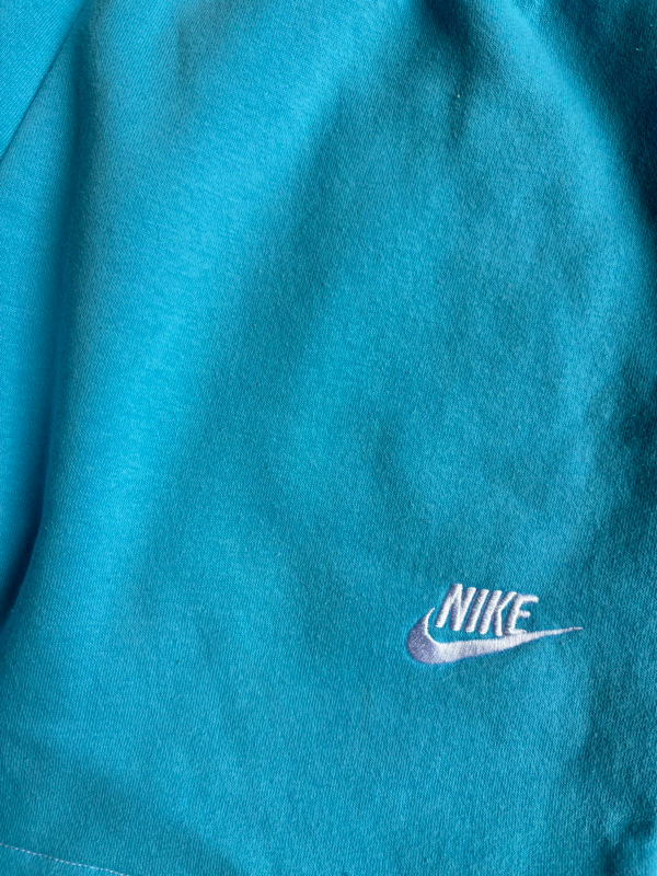 Reworked Blue Nike Sweatshorts (XS)