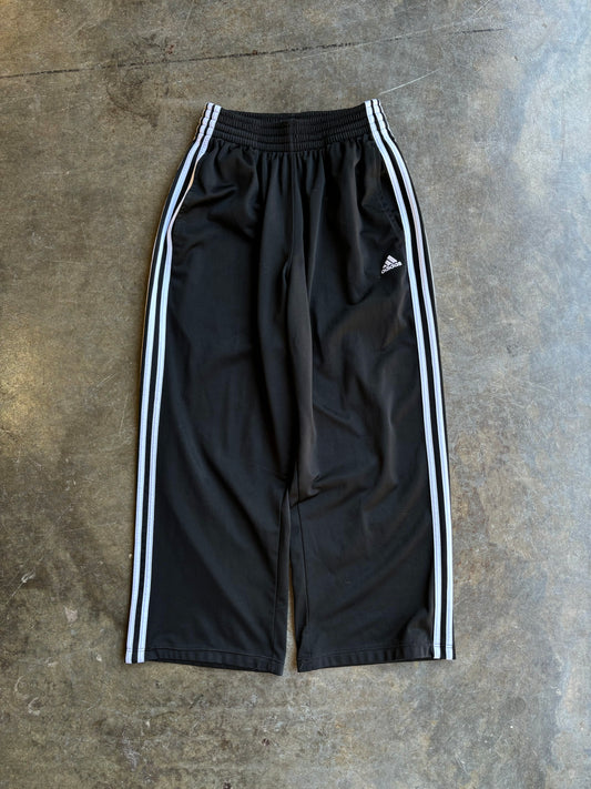 Vintage Black Adidas Stripe Pants (S)