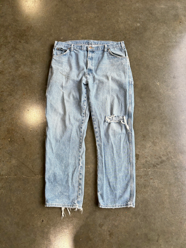 Vintage Distressed Dickies Carpenter Jeans (38”x32”)