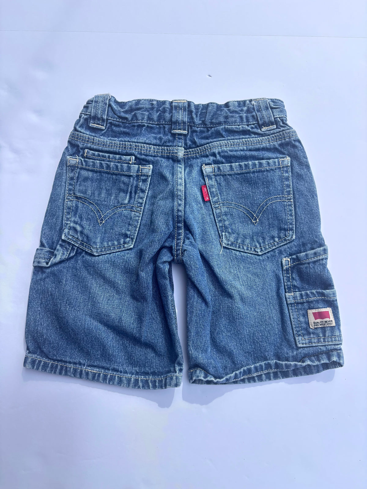 Kids Levi Cargo Denim Shorts (6T)