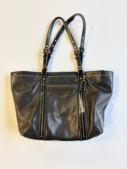 Vintage Leather Coach Shoulder Bag