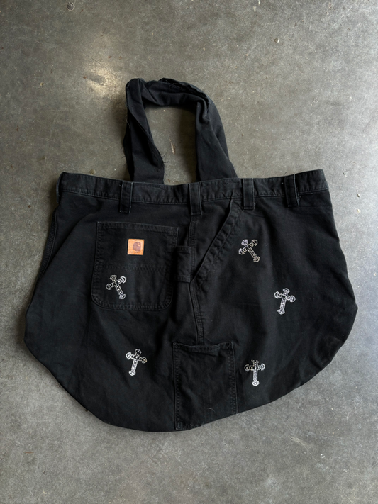 Reworked Carhartt Cross Tote Bag