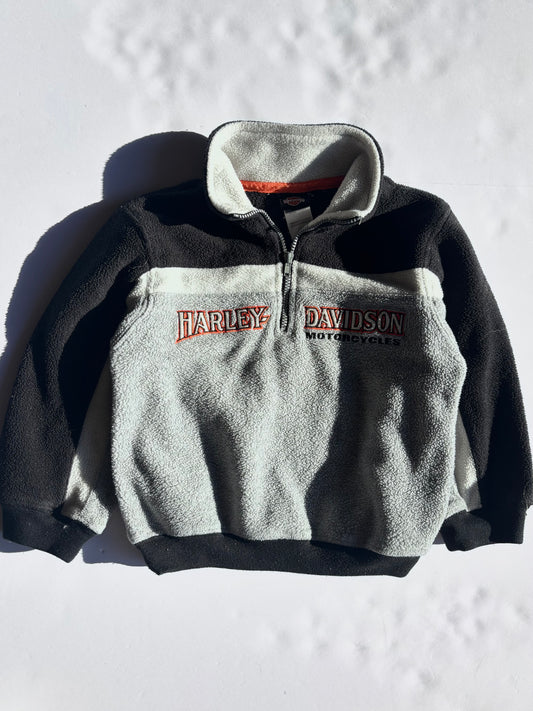 Kids Y2K Harley Davidson Quarter Zip (3T)