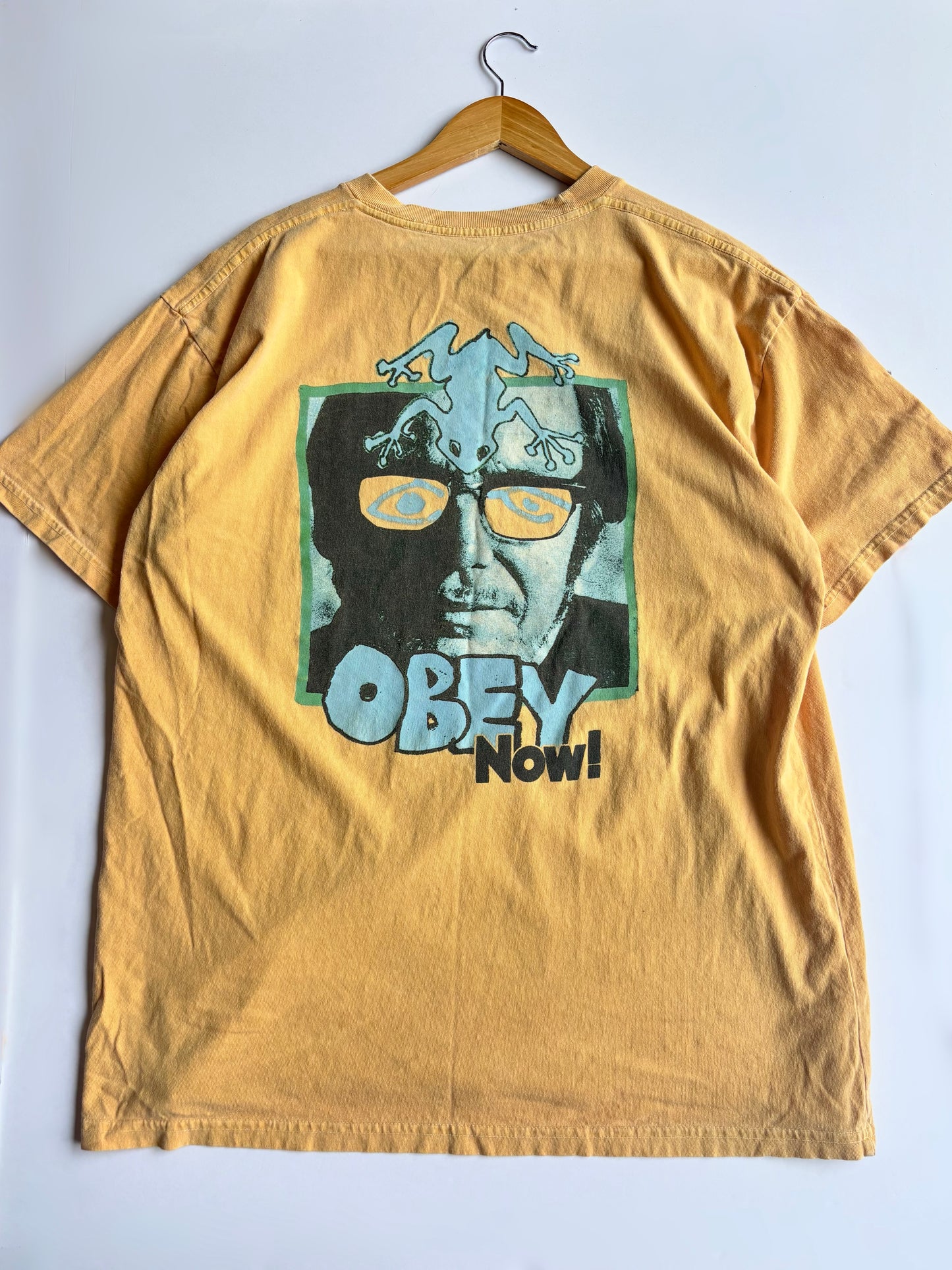 Y2K Yellow Obey Tee (XL)