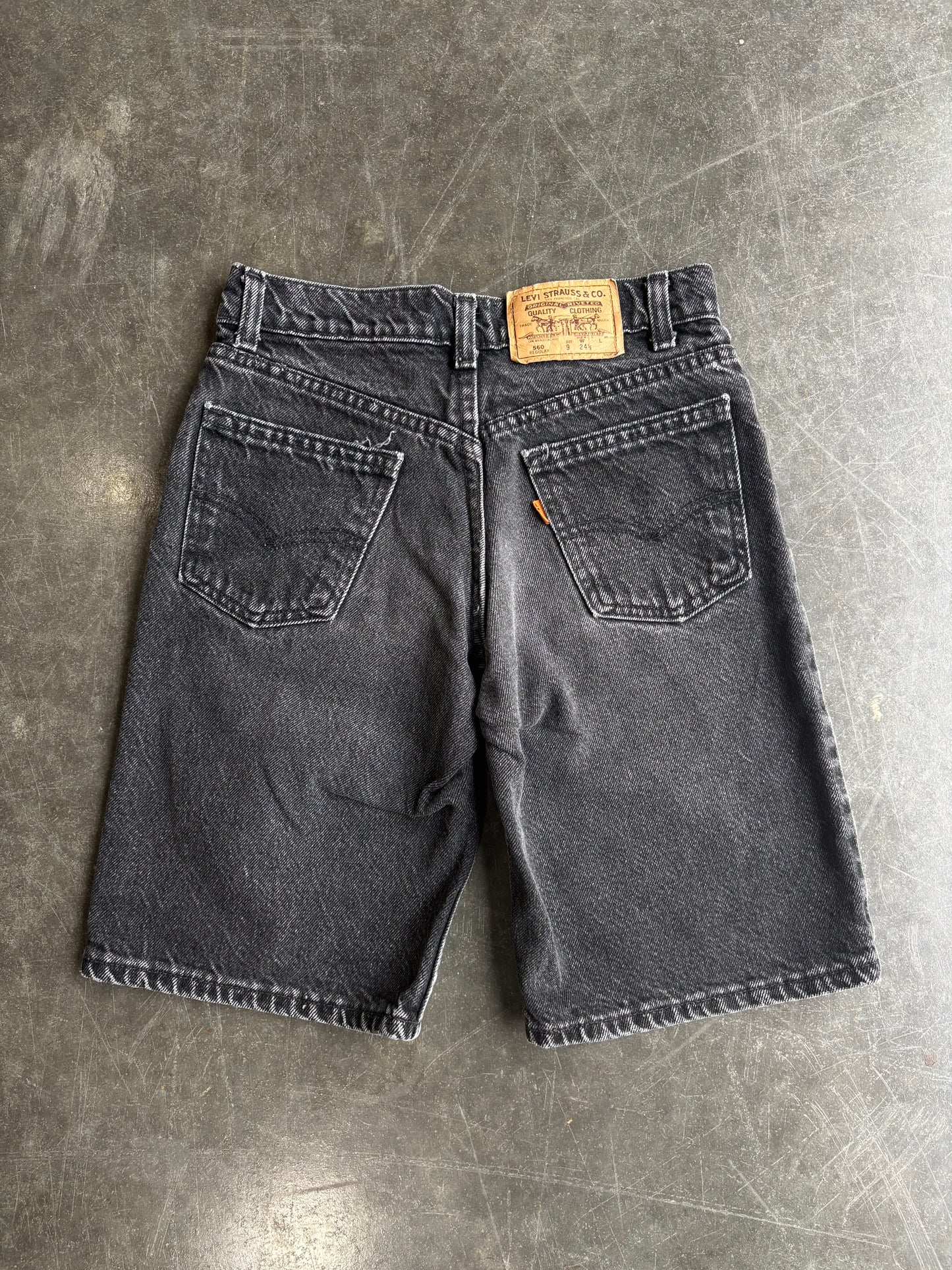 Vintage Orange Tab Levi Jorts (24”)