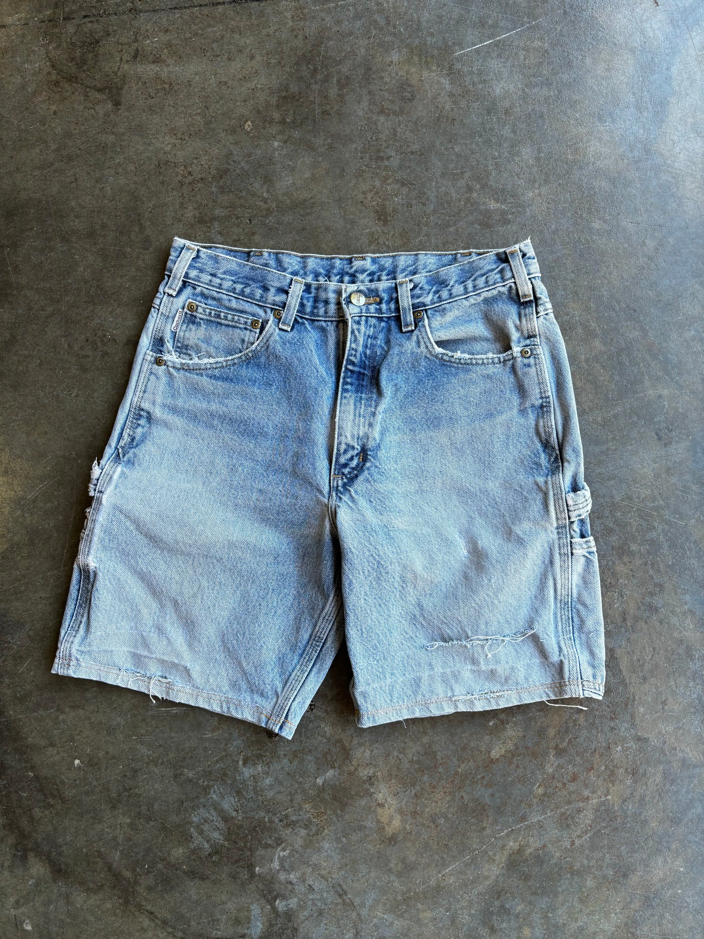 Vintage Carhartt Denim Cargo Shorts (32”)