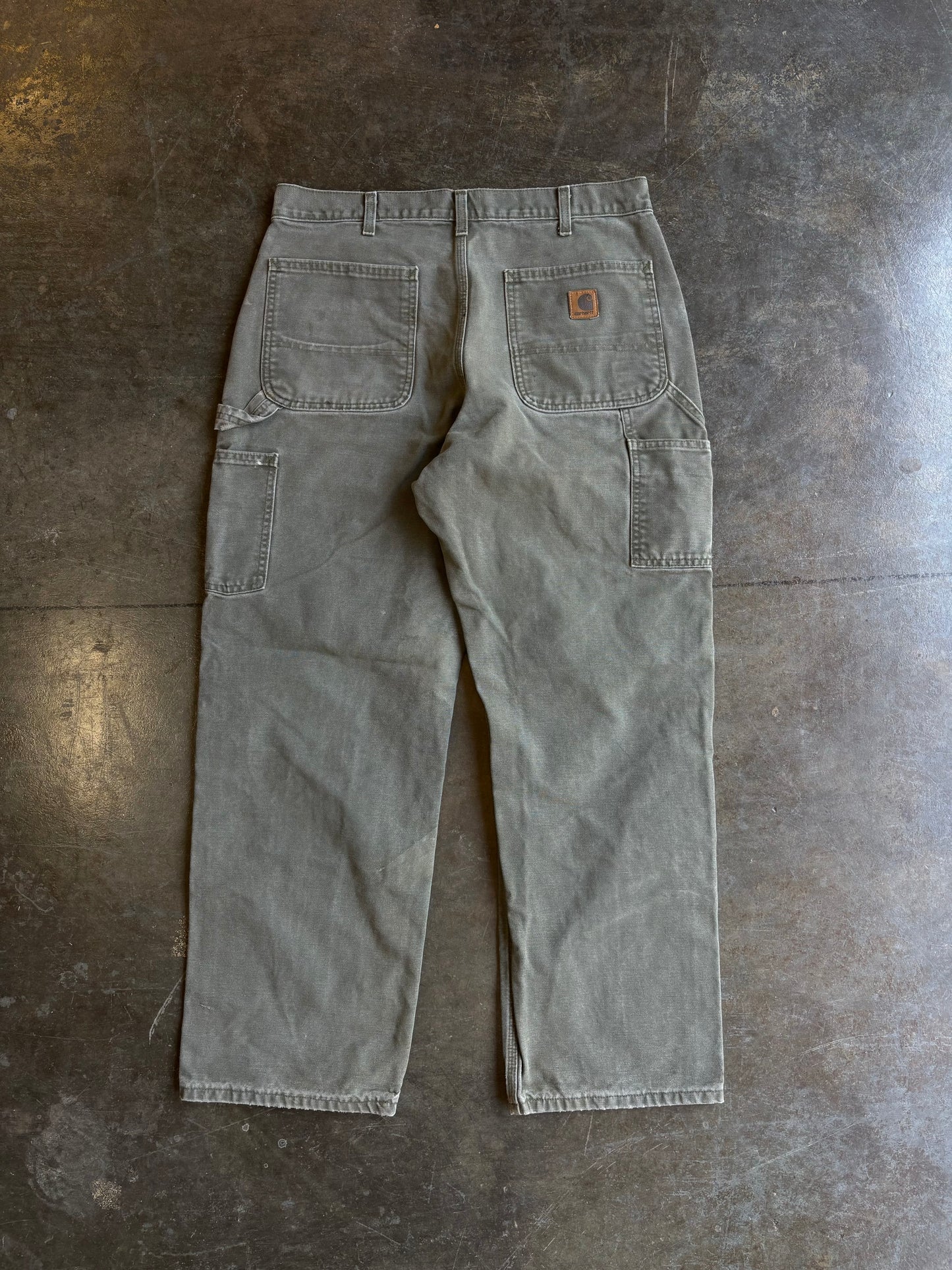 Vintage Olive Green Carhartt Cargos (38”x32”)