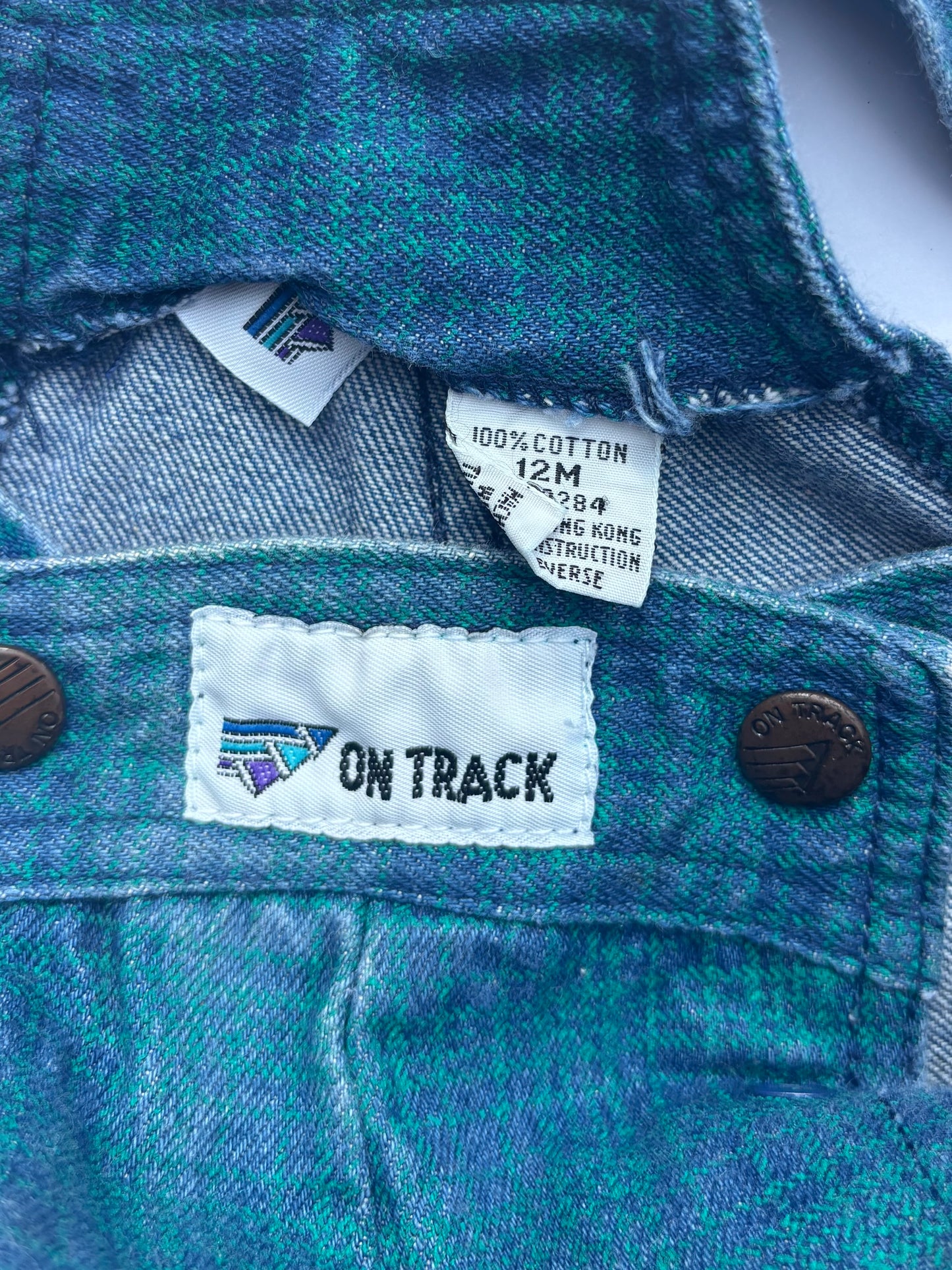 Kids Vintage Plaid Overalls (12MO)