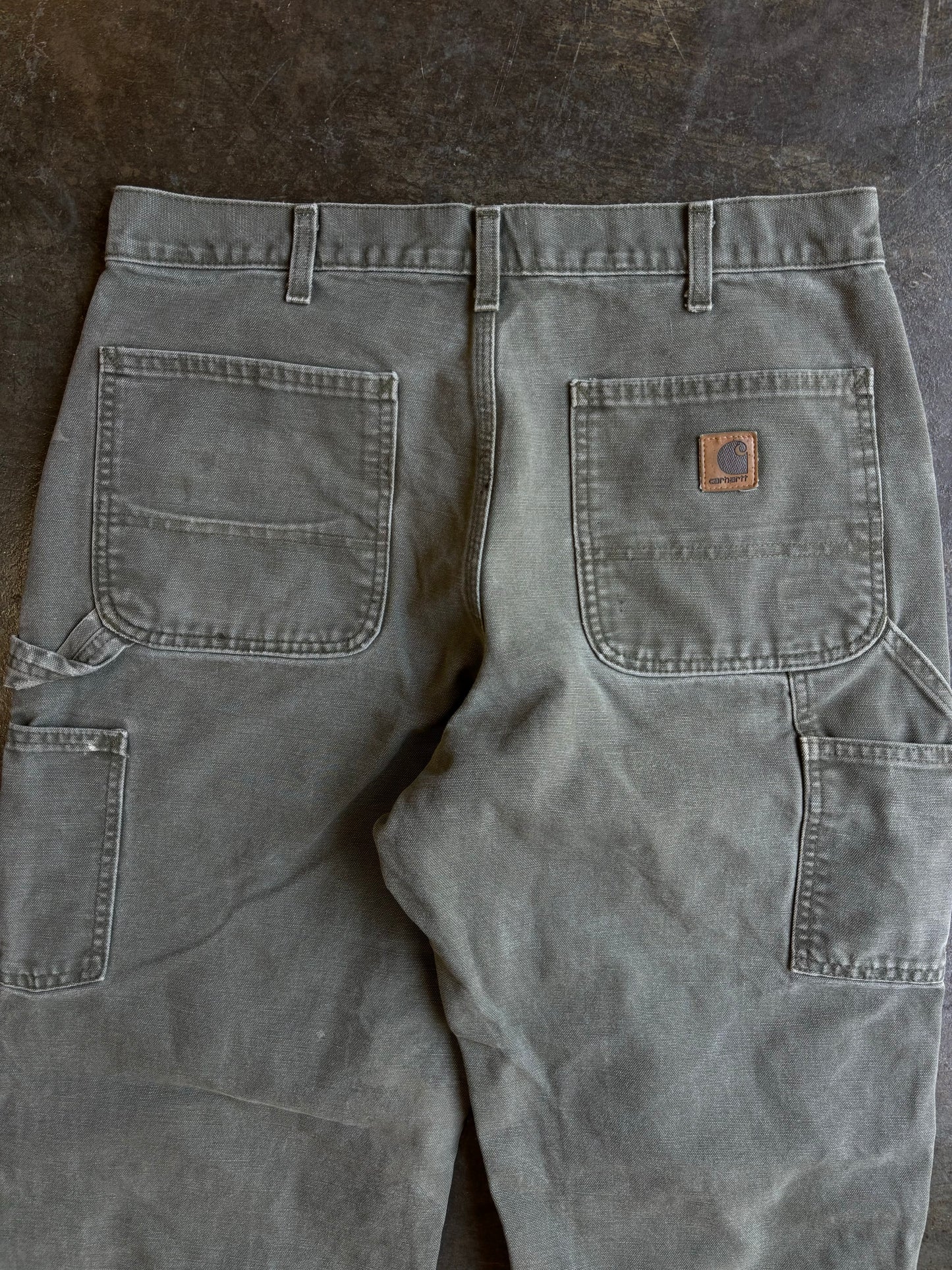 Vintage Olive Green Carhartt Cargos (38”x32”)