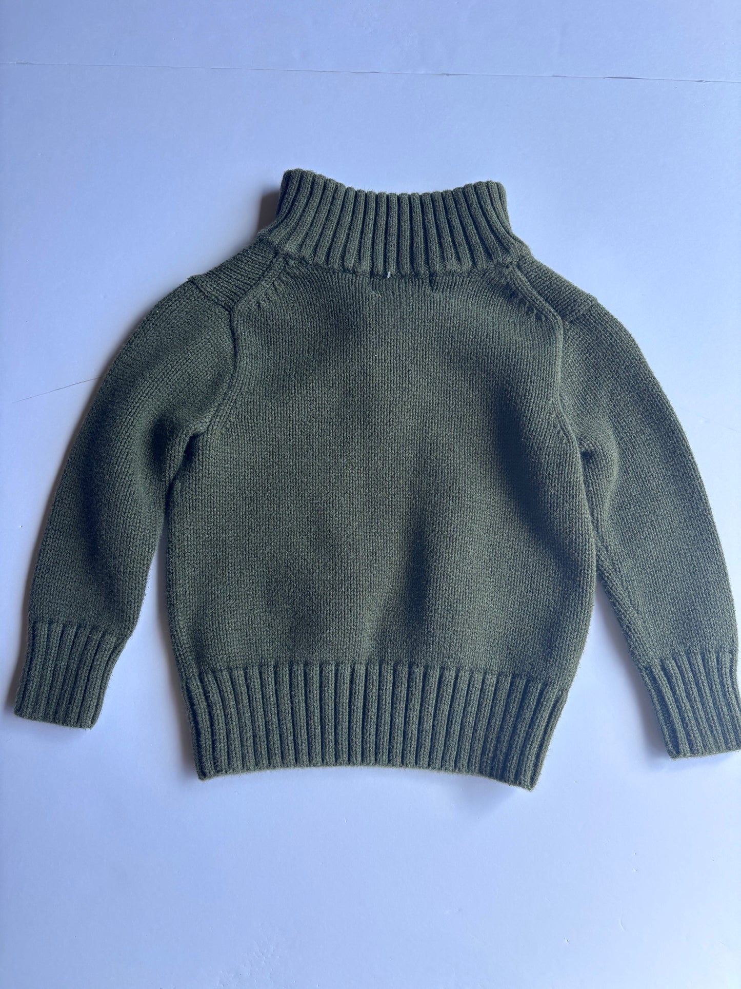 Kids Vintage Polo Quarter Zip Sweater (2T)