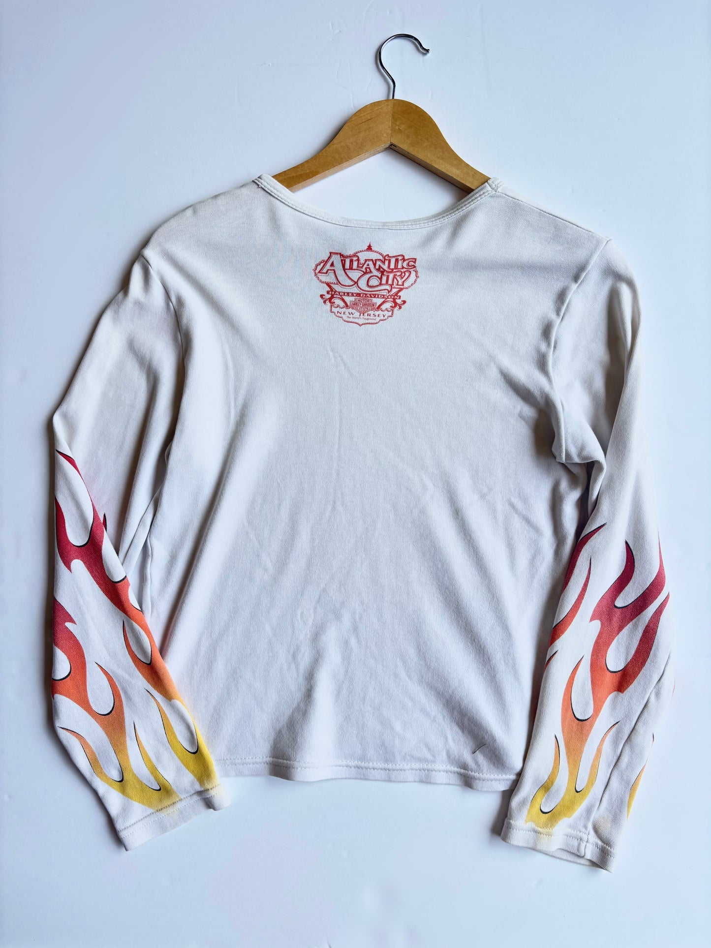 Women’s Vintage Harley Flame Long Sleeve (M)