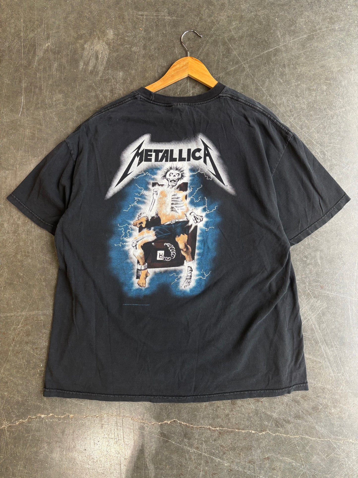 Vintage Metallica Ride the Lightning Tee (XL)