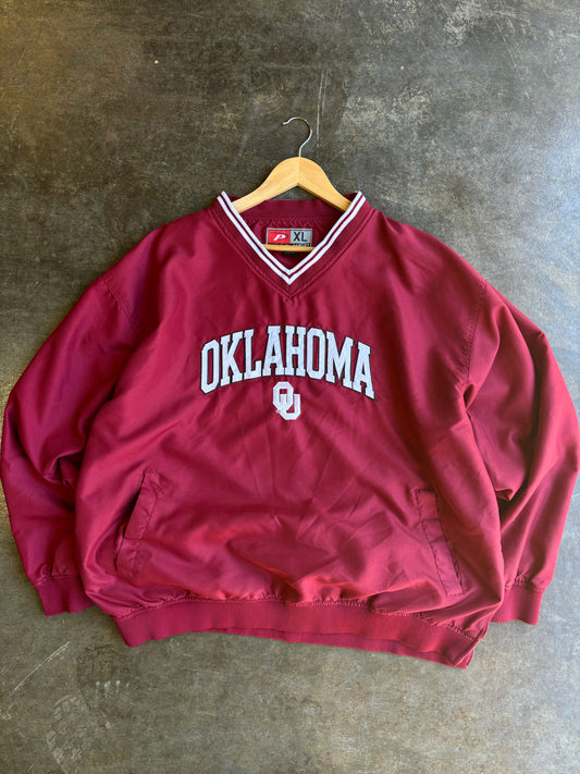 Vintage 00’s Oklahoma V-Neck Windbreaker (XL)