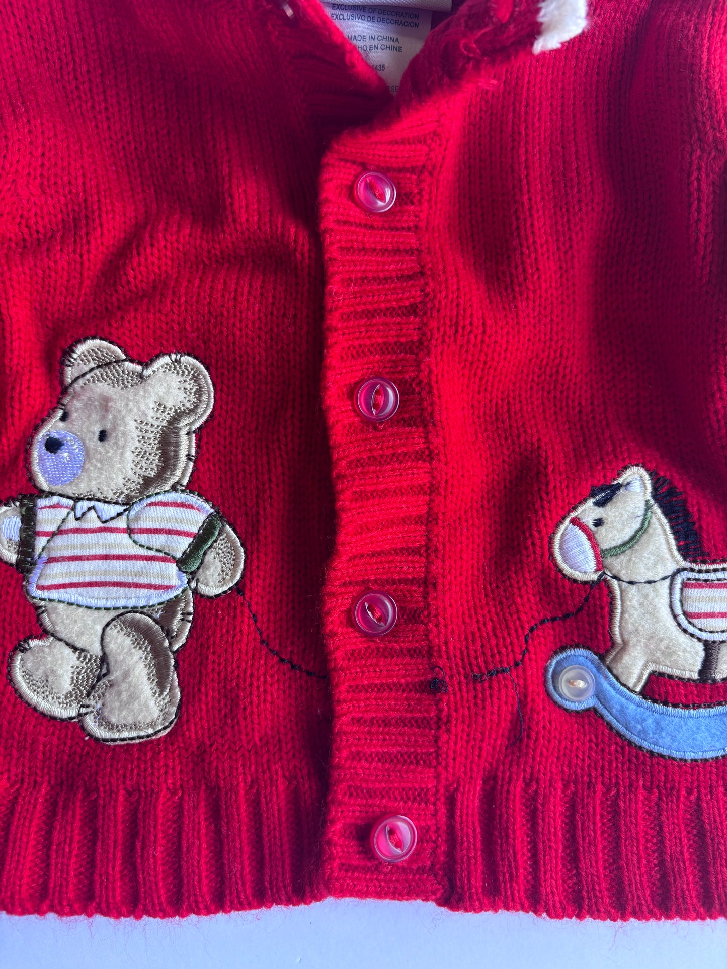 Kids Vintage Patchwork Toy Sweater (6mo)