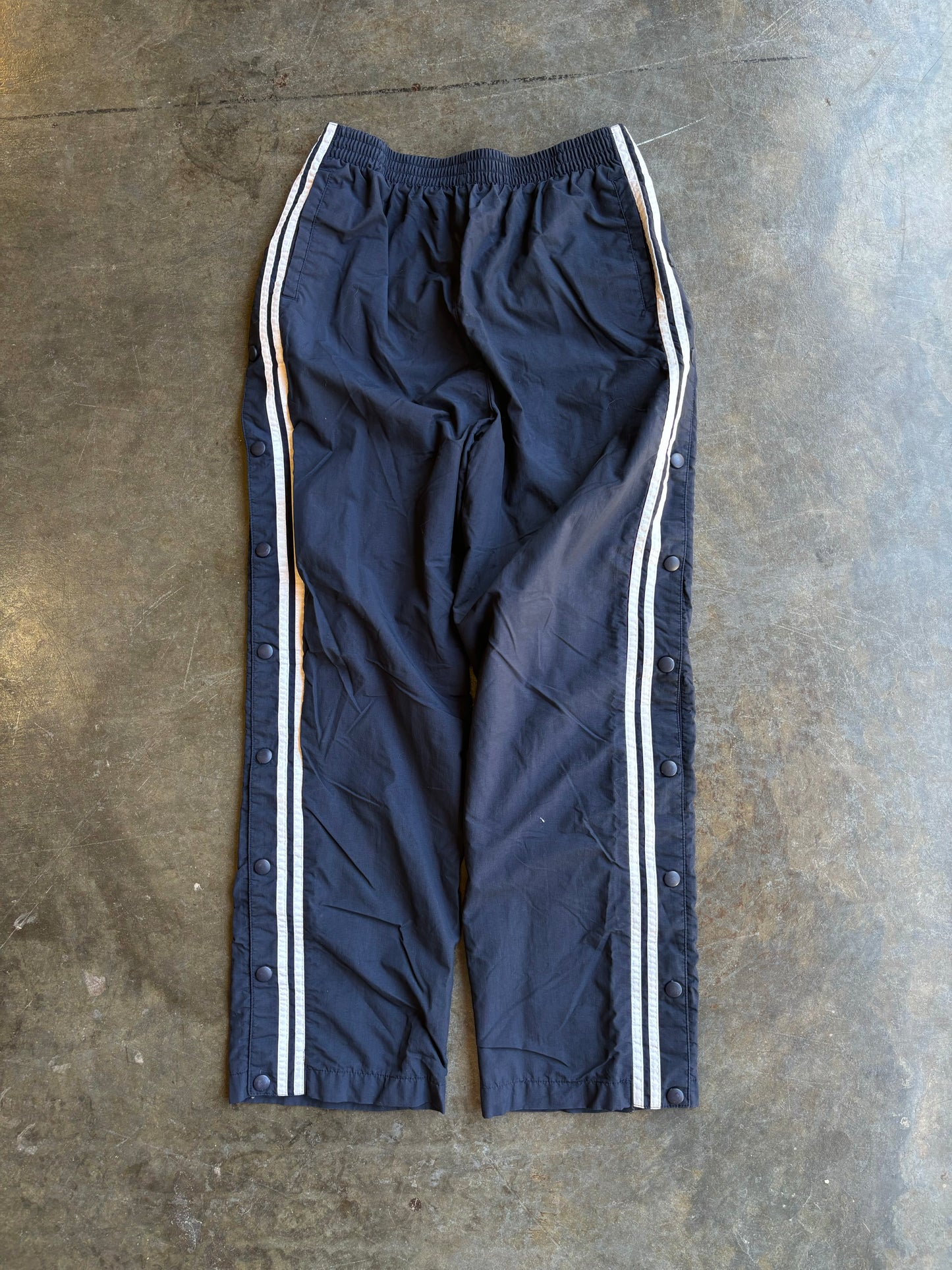 Vintage 90’s Navy Snap-Up Track Pants (XS)