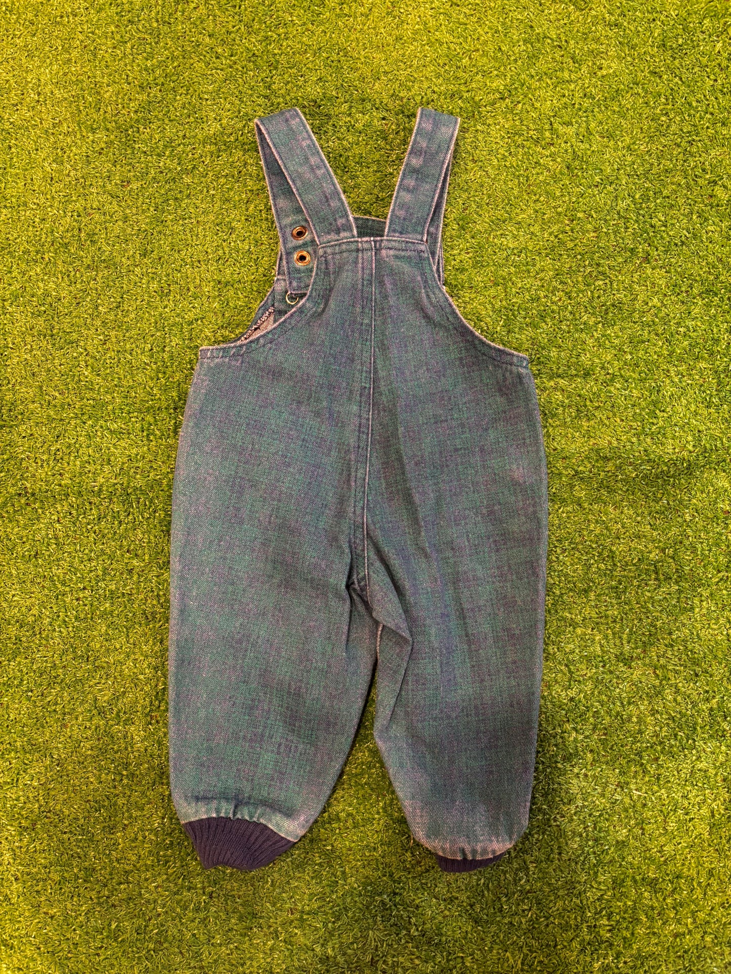 Kids Vintage Plaid Overalls (12MO)