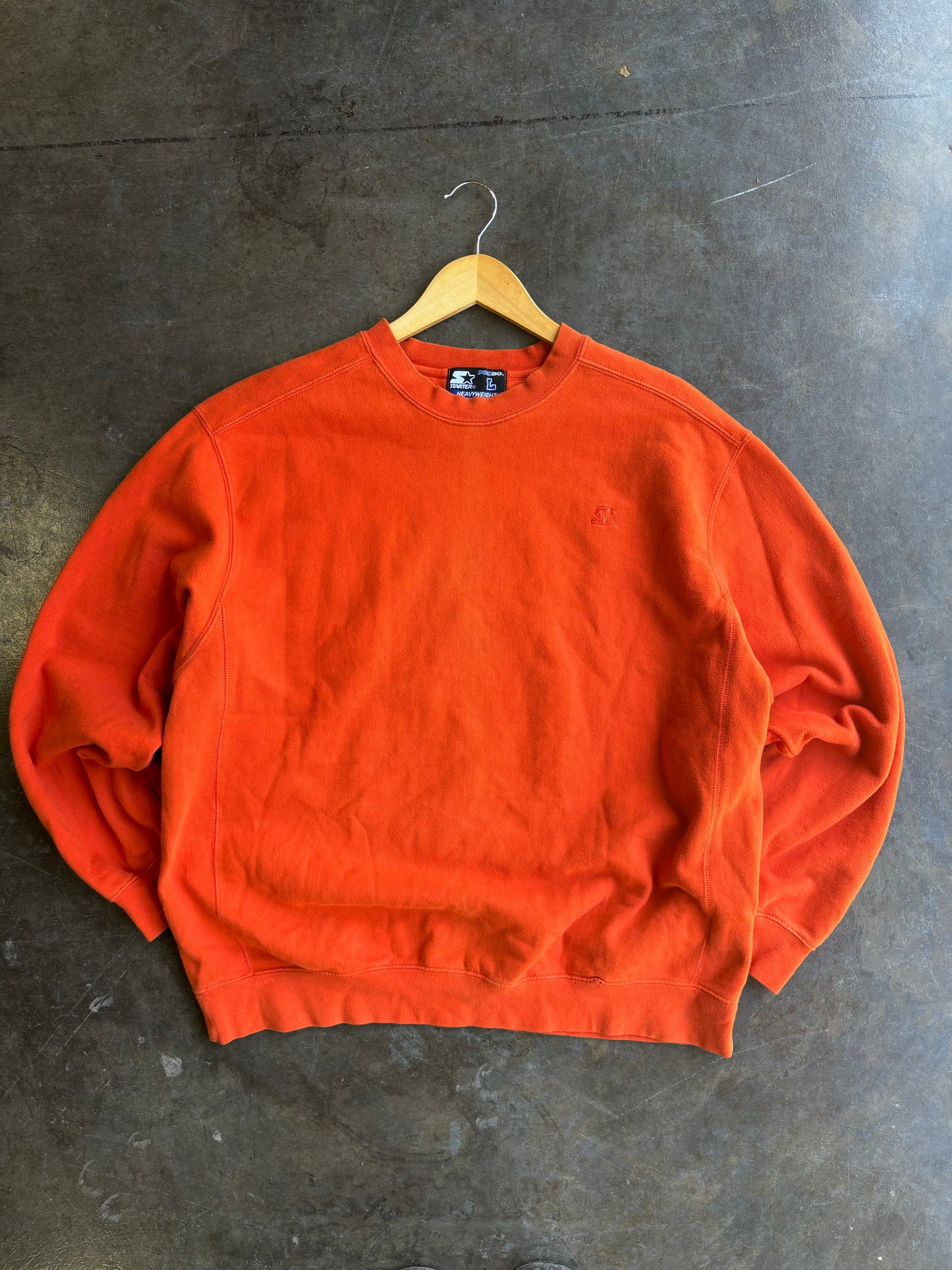 Vintage 90’s Orange Starter Heavyweight Crewneck (L)