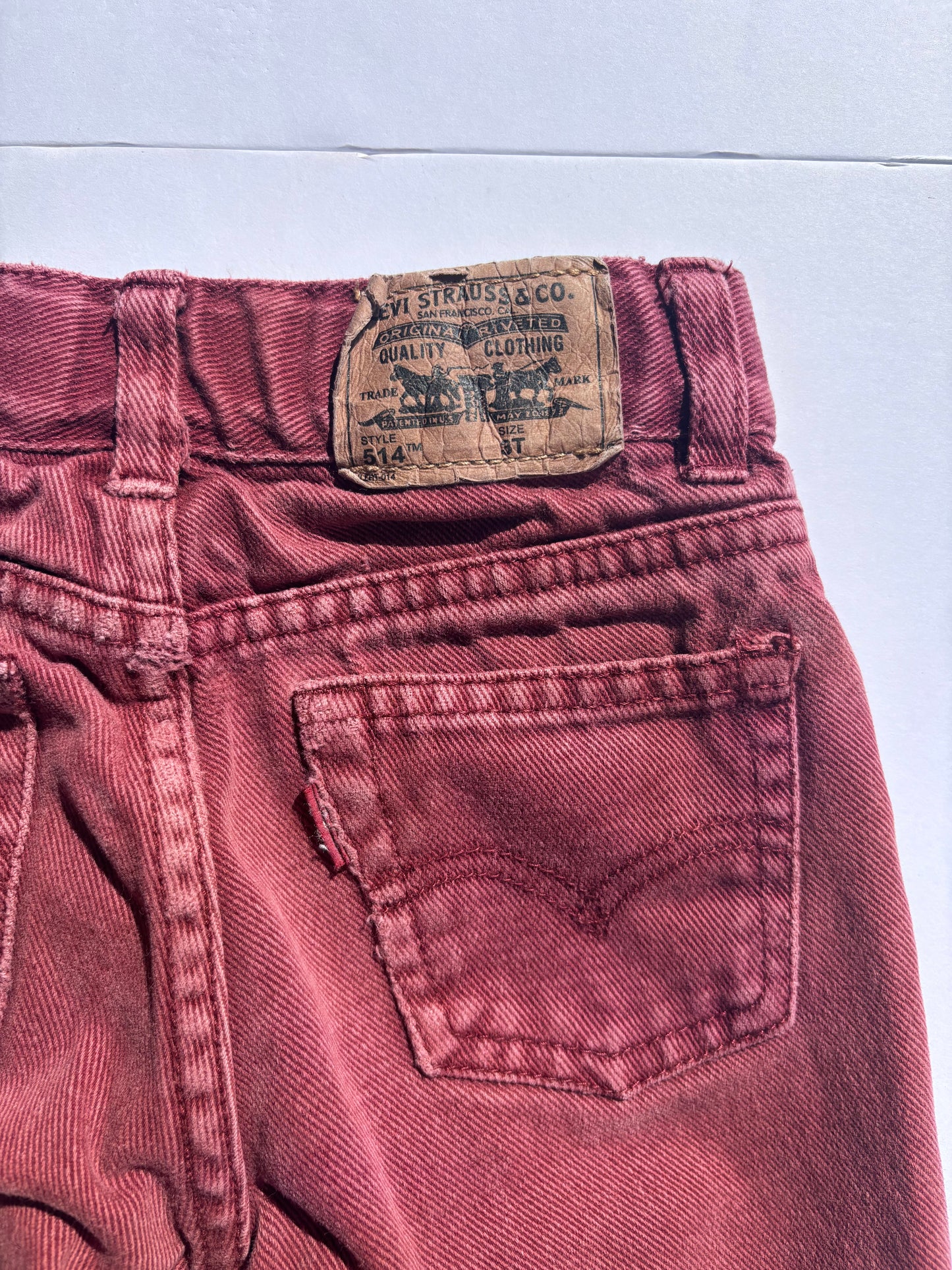 Kids Vintage Red Wash Levi’s (3T)