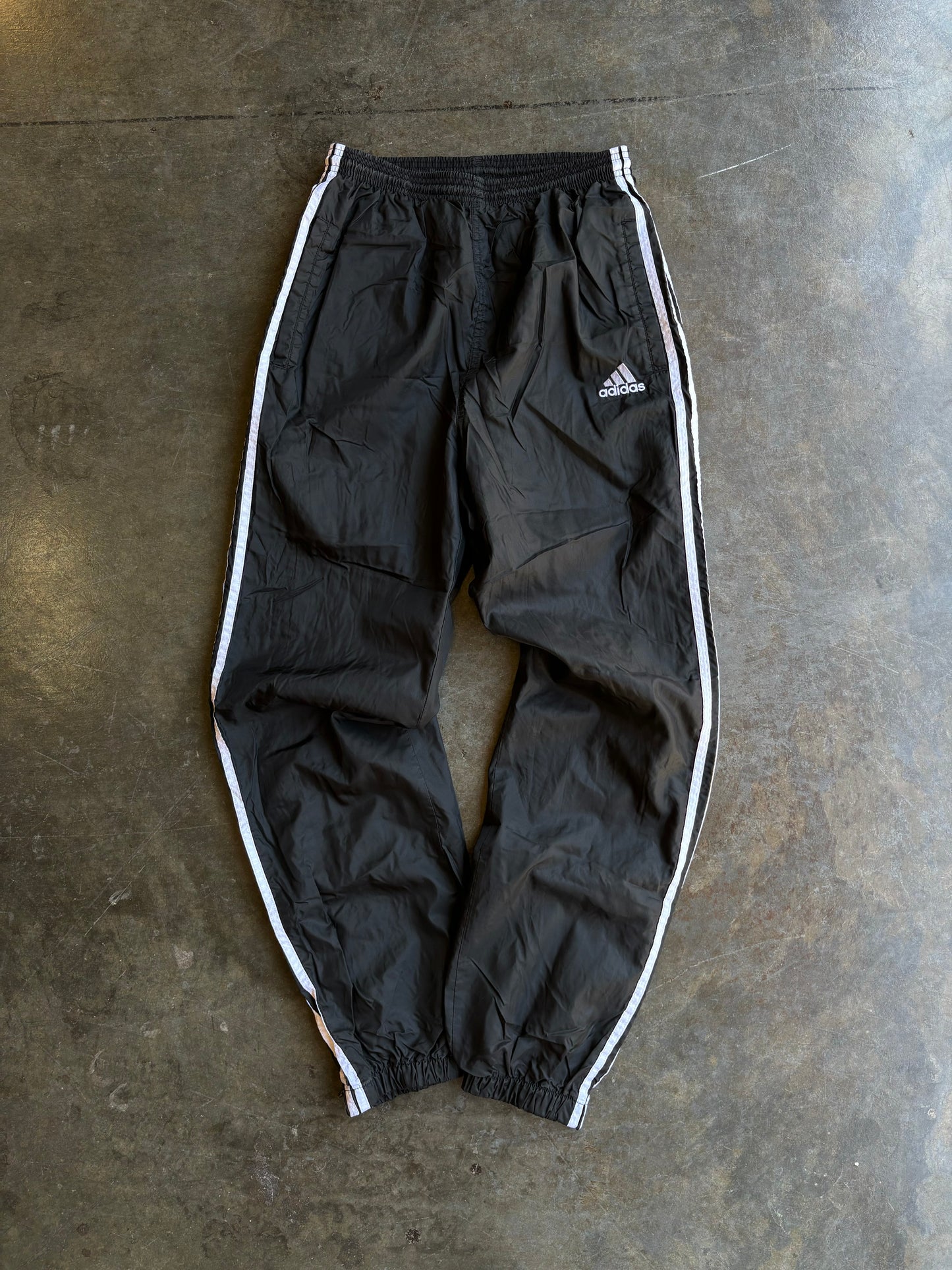 Vintage 90’s Adidas Black Stripe Track Pants (S)