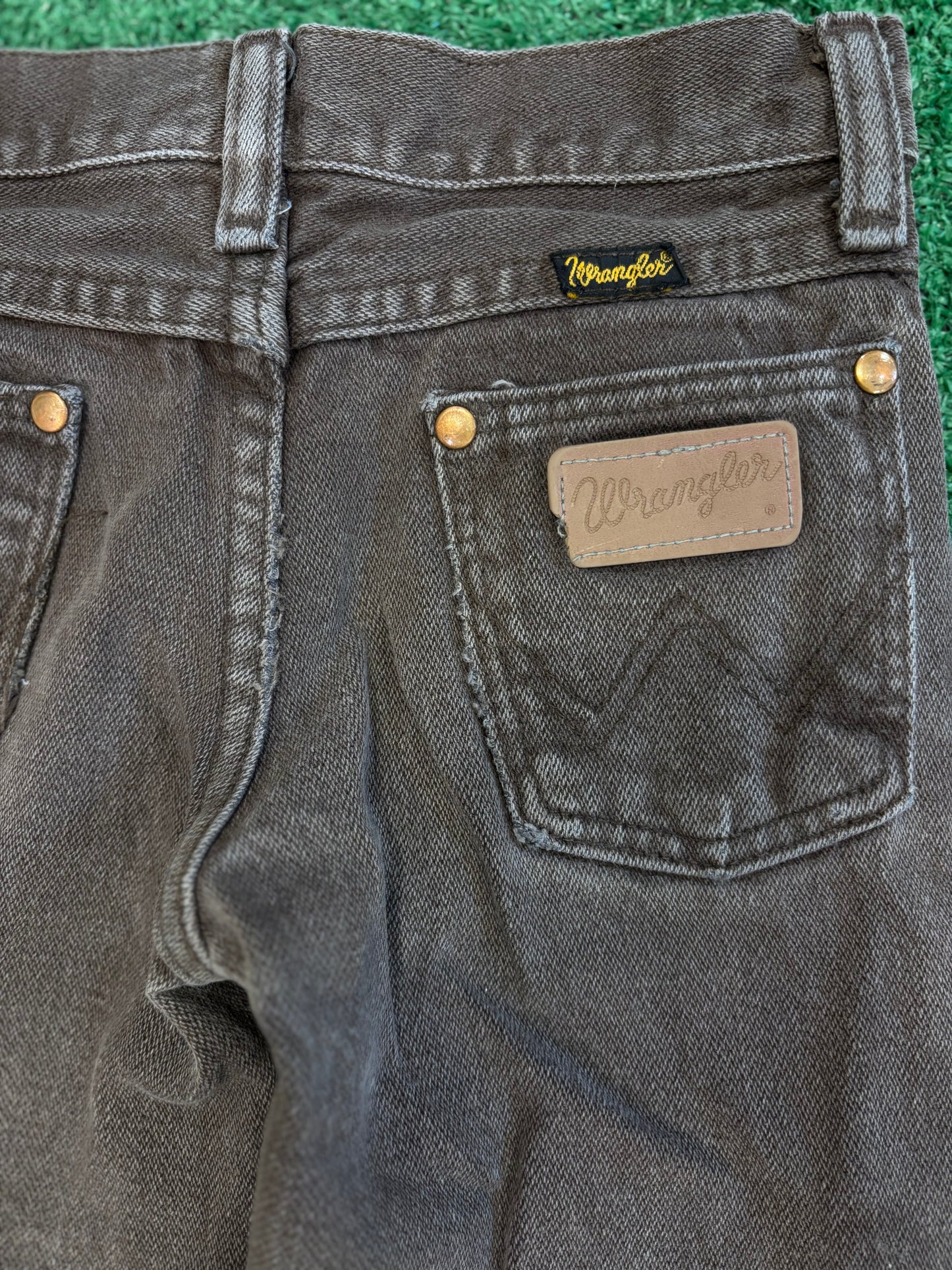 Kids Vintage Wrangler Brown Denim (5T)