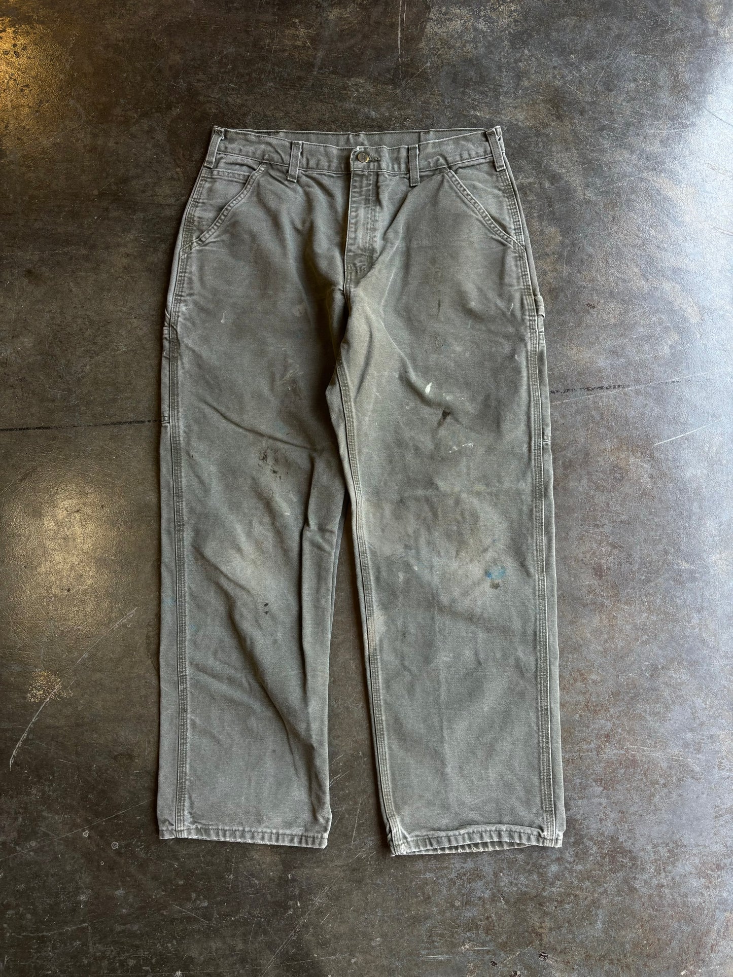 Vintage Olive Green Carhartt Cargos (38”x32”)