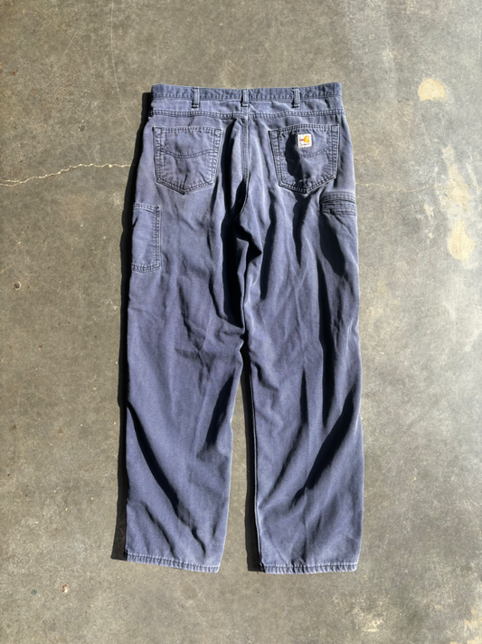 Vintage Navy Blue Carhartt Pants (36”x34”)