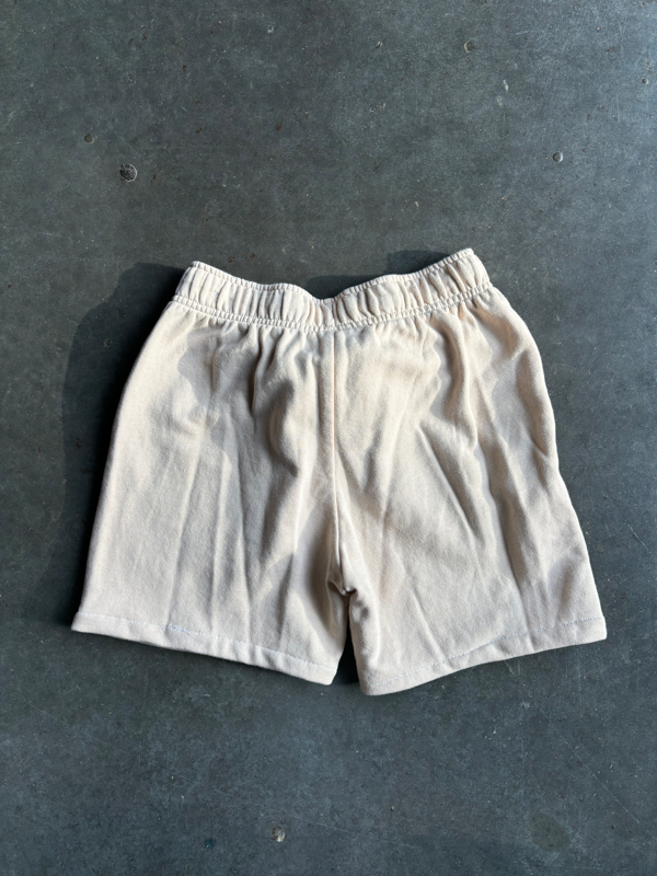 Reworked Cream Nike Sweatshorts (S)