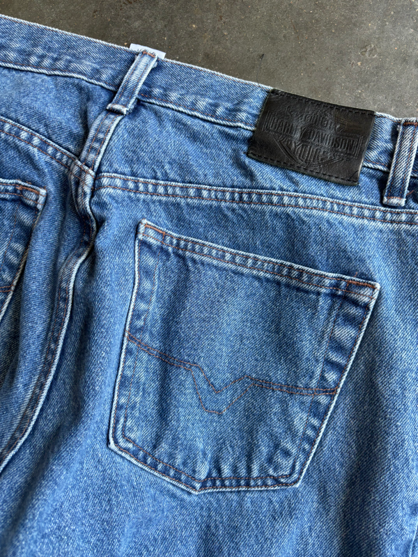 Vintage Harley Davidson Jeans (33”x34”)