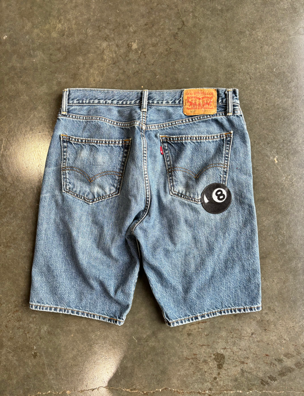 Reworked Levi 505 8-Ball Jorts (34”)