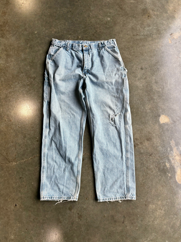 Vintage Carhartt Denim Carpenter Pants (38”x32”)