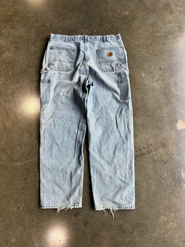 Vintage Carhartt Denim Carpenter Pants (38”x32”)